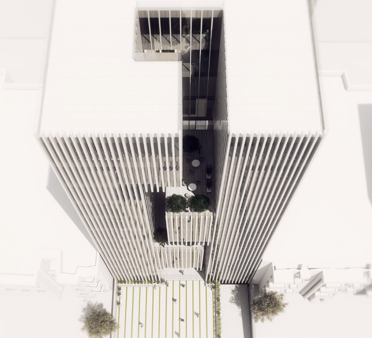 Daal Architecture Studio designs building with vertical void for Tehran ...