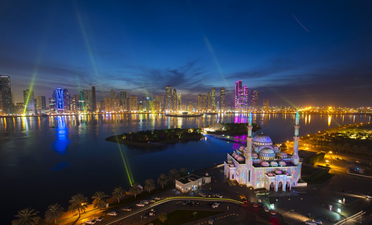 Sharjah Light Festival illuminates the architecture of the city