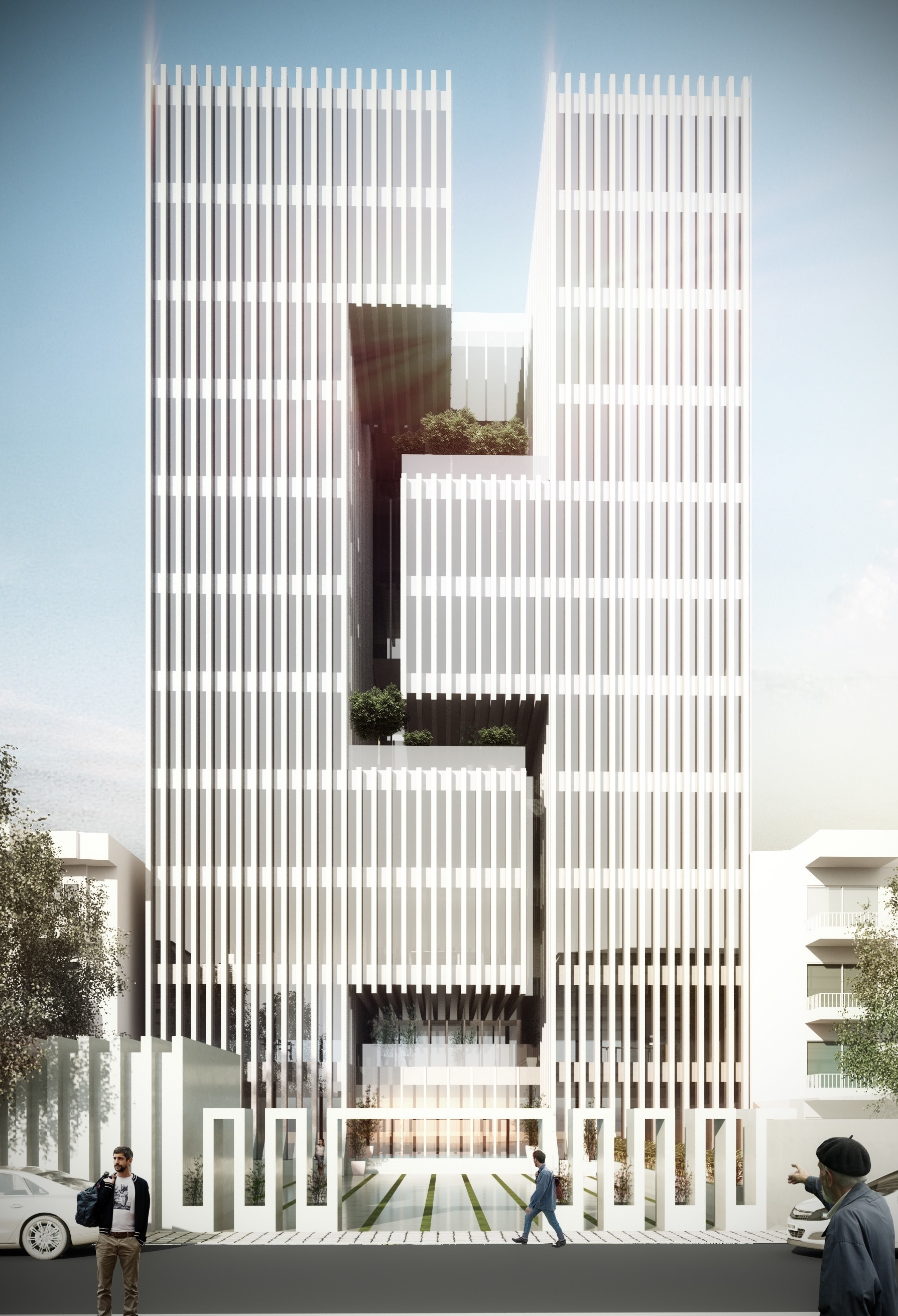 Daal Architecture Studio designs building with vertical void for Tehran ...