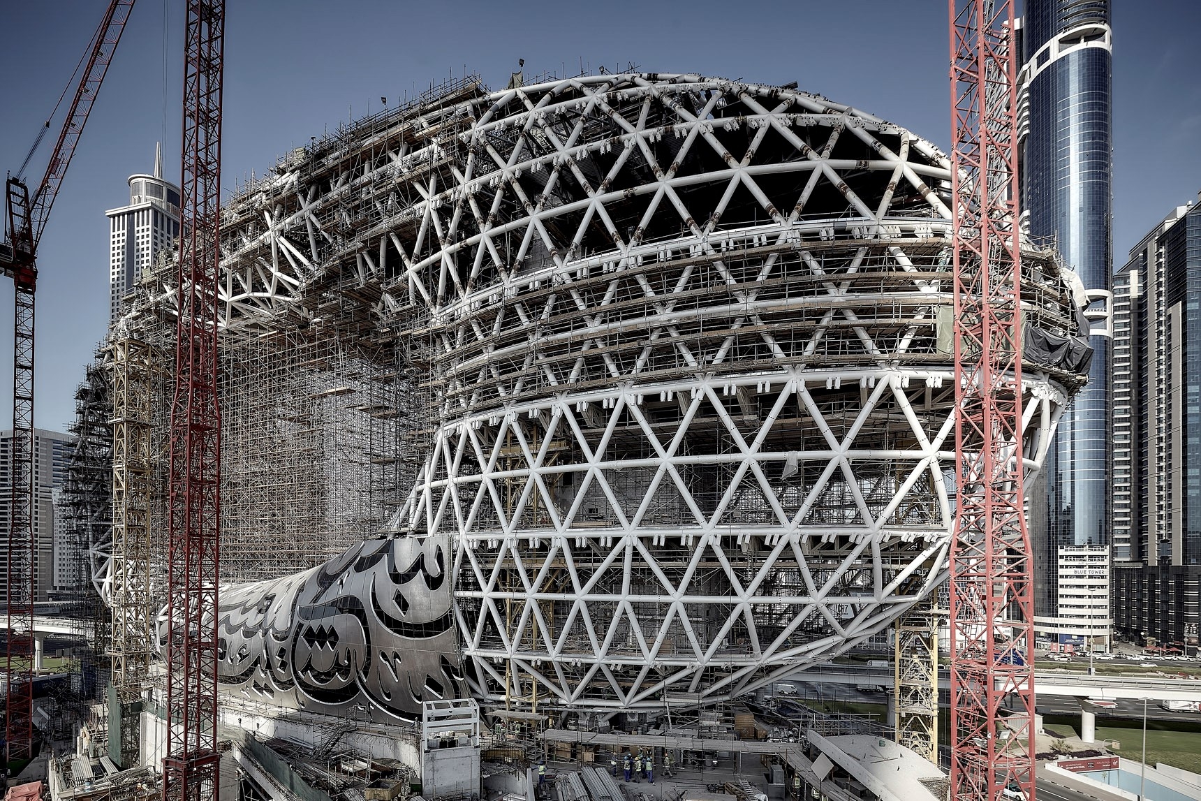 New Images Of Dubai's Museum Of The Future Reveal Structural Complexity 